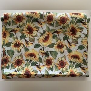 Fabric Remnant Sunflower Summer Garden 22x42